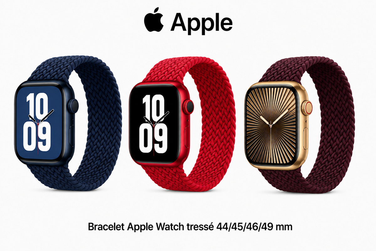 Bracelet Apple Watch tressé 44/45/46/49 mm