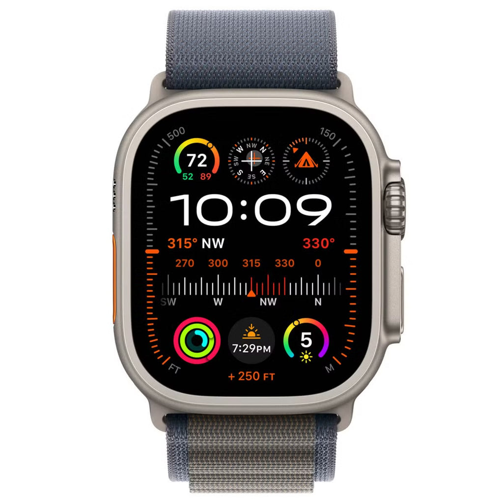 Bracelet Apple Alpine Bleu Taille M 49 mm