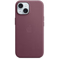 Coque Apple MagSafe iPhone 15 Plus tissage fin couleur Mulberry