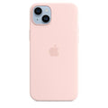 Coque Apple MagSafe iPhone 14 Plus Silicone Chalk Pink