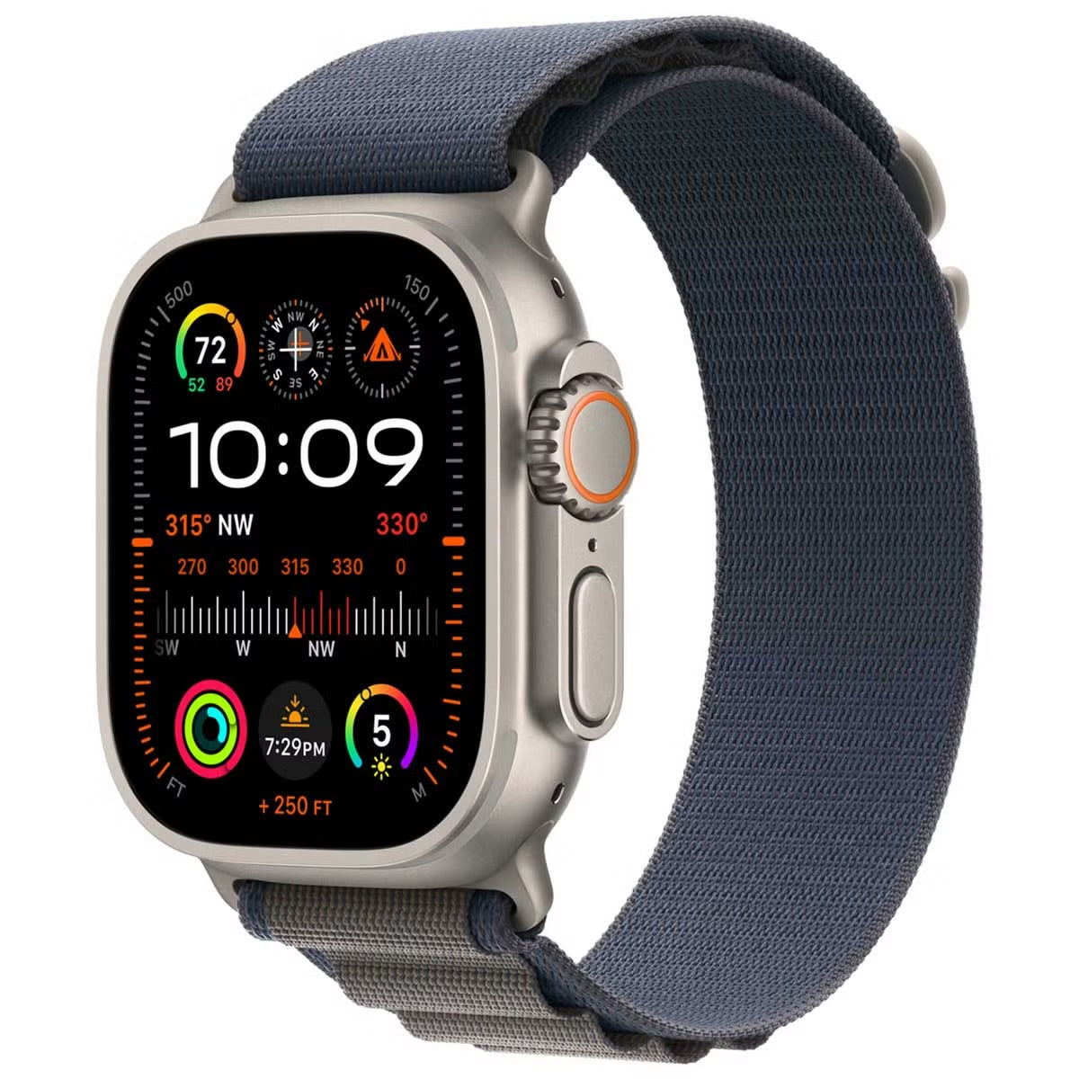 Bracelet Apple Alpine Bleu Taille M 49 mm