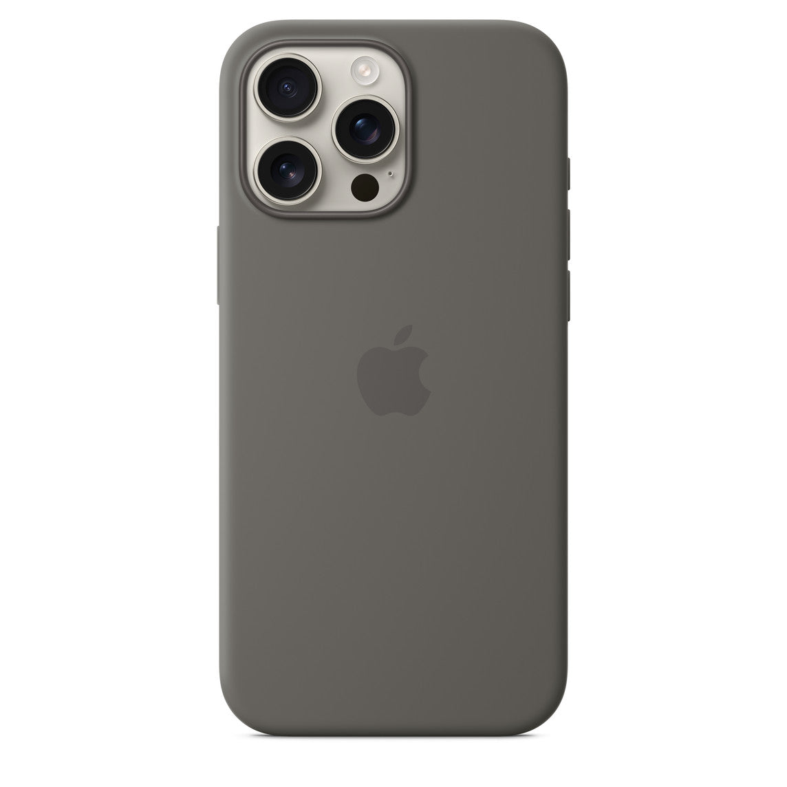 Coque Apple MagSafe iPhone 16 Pro Max silicone couleur Stone Gray