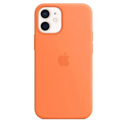 Coque Apple MagSafe IPhone 12 Mini Silicone Kumquat