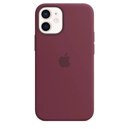 Coque Apple MagSafe iPhone 12 mini silicone Plum