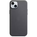 Coque Apple MagSafe iPhone 15 plus tissage fin couleur black