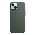 Coque Apple MagSafe iPhone 15 Plus tissage fin Evergreen