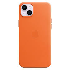 Coque Apple MagSafe iPhone 14 Plus en cuir Orange
