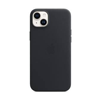 Coque Apple MagSafe iPhone 14 Plus en cuir Midnight