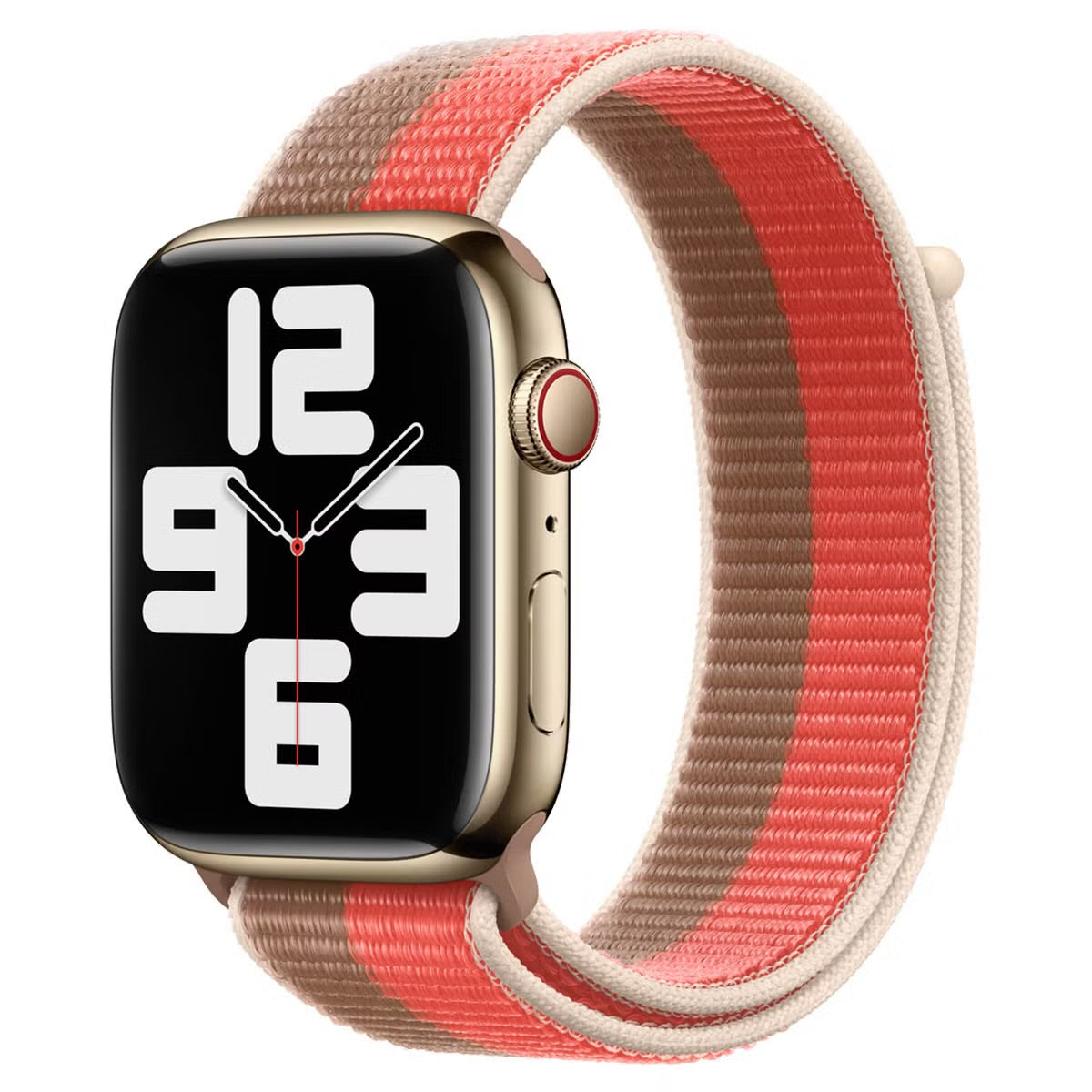 Bracelet Apple Watch Sport Loop Pink Pomelo/Tan 44/45/46/49 mm
